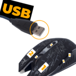 Mouse Gamer Barato USB 6 Botões X5 RGB