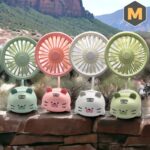 Mini Ventilador Portátil Recarregável De Gatinho Flexível USB