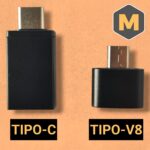 Adaptador Conector OTG Micro USB Tipo C e Tipo V8 Pendrive Para Celular