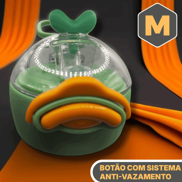 3 Ducky™ Garrafa Térmica Infantil 480ml Canudo Inox