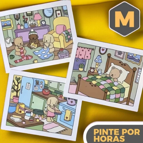 Boobie Goods™ Livros de Colorir Capa Dura 48 Folhas