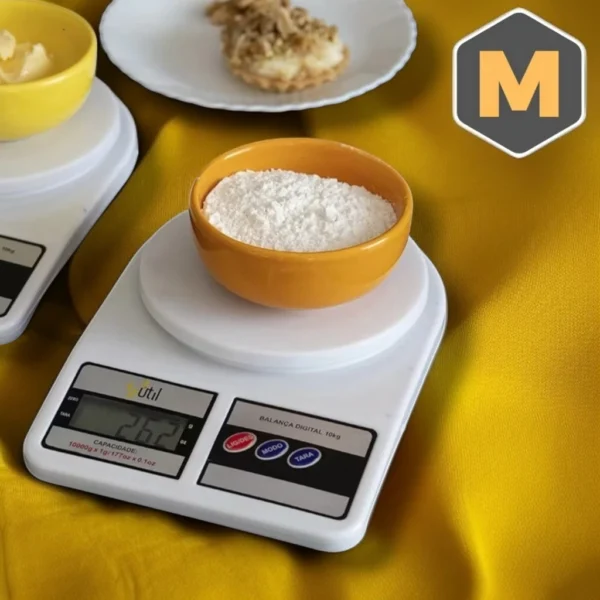 Quanty™ Balança Digital Cozinha Portátil 10 kg com Função Tara e Display Iluminado