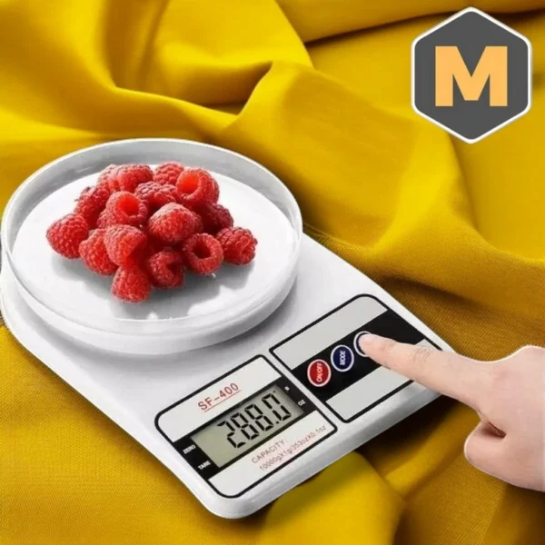 Quanty™ Balança Digital Cozinha Portátil 10 kg com Função Tara e Display Iluminado