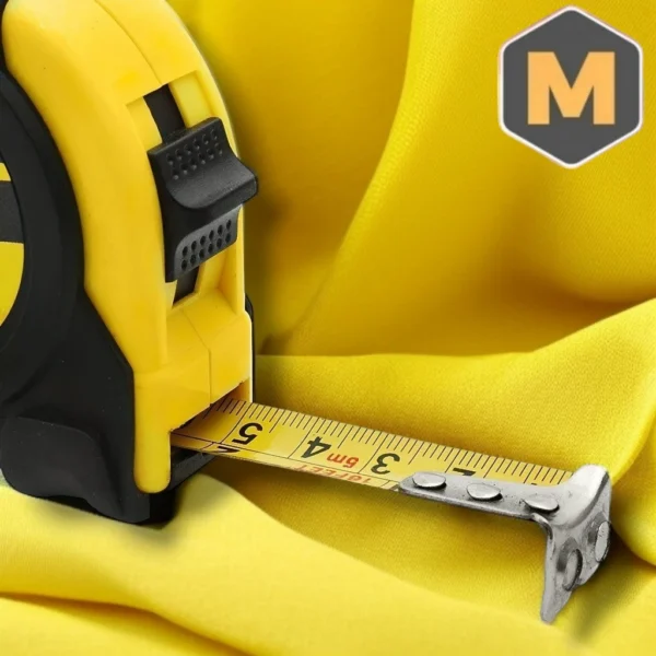 Trax™ Trena Métrica Profissional 5 Metros com Trava, Fita de Aço Reforçada e Corpo Emborrachado