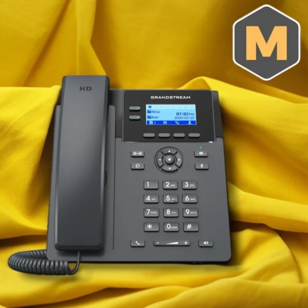 Telefone IP PoE Grandstream GRP2602G Áudio HD 2 Linhas